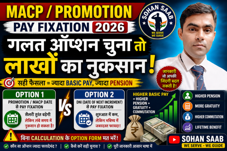 MACP और Promotion के समय Pay Fixation का सही विकल्प कैसे चुनें? गलत फैसला करा सकता है लाखों रुपये का नुकसान